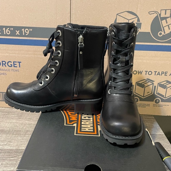 Womens Harley Davidson Boots - Picture 2 of 7